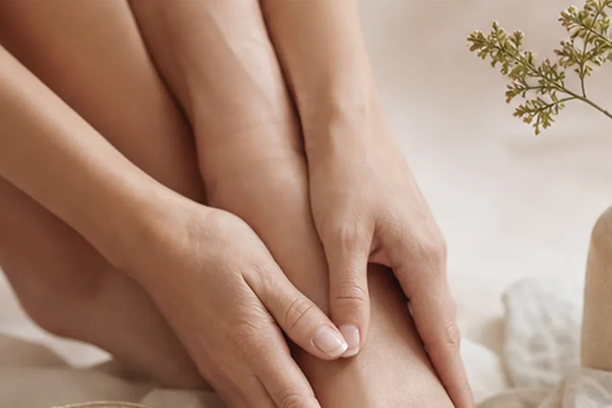 Hochwertige Beauty-Inszenierung zu Auswahlkriterien für Körperpeeling bei brüchigen Nägeln