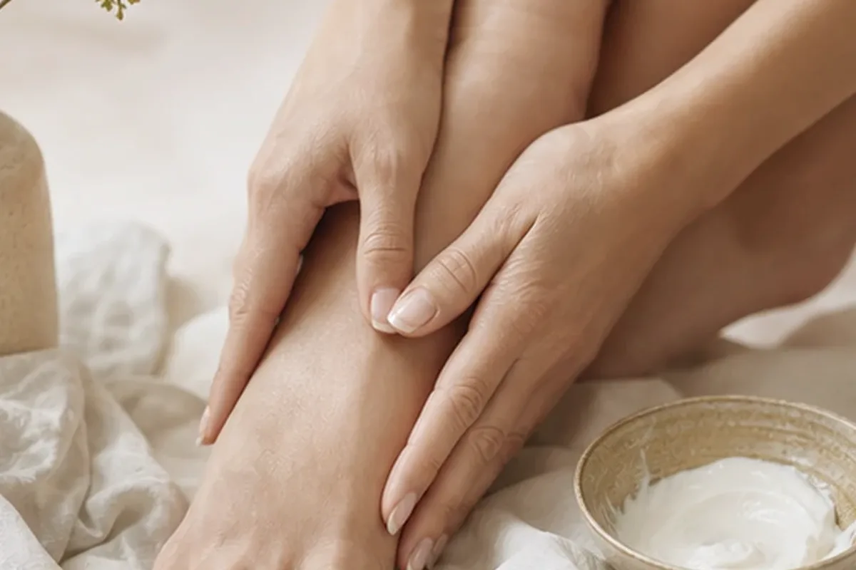 Hochwertige Beauty-Inszenierung zu Auswahlkriterien für Badezusatz bei starkem Schwitzen