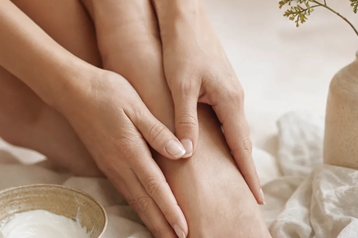 Redaktionelle Detailaufnahme zur Orientierung bei Bikinizonen-Trimmer für die Bikinizone