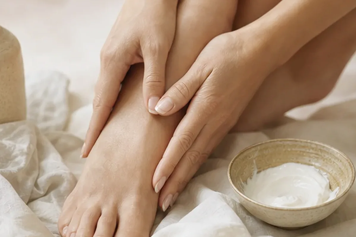 Hochwertige Beauty-Inszenierung zu Auswahlkriterien für Badezusatz bei brüchigen Nägeln