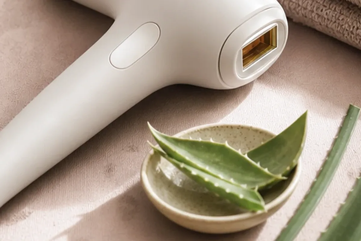 Redaktionelle Detailaufnahme zur Orientierung bei Bikinizonen-Trimmer für langanhaltende Glätte