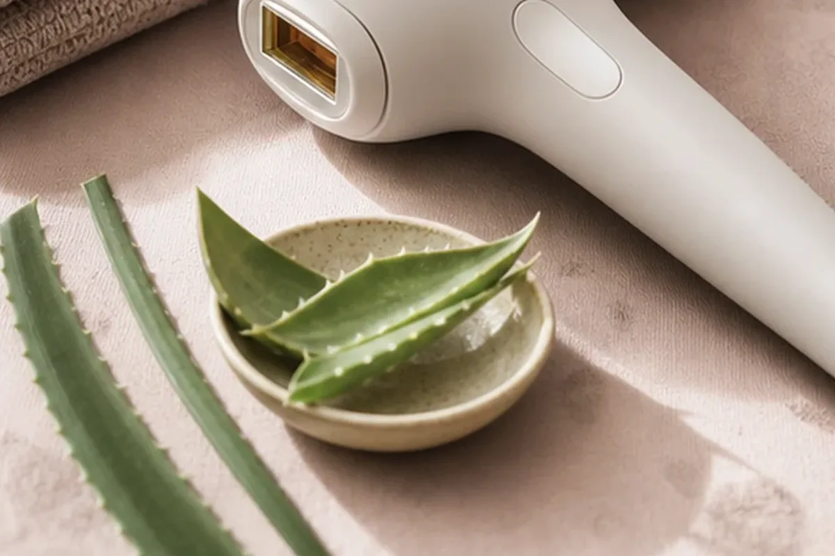Redaktionelle Detailaufnahme zur Orientierung bei Augenbrauen-Trimmer für empfindliche Haut