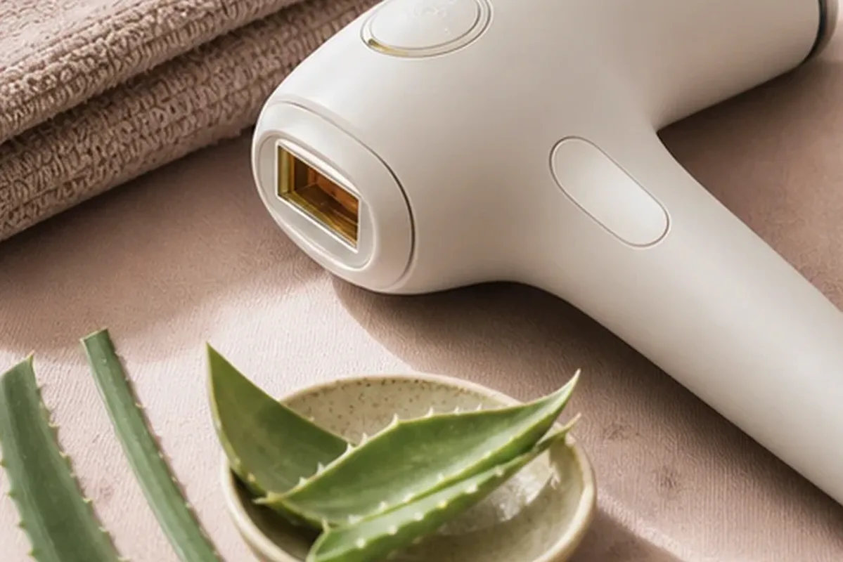 Redaktionelle Detailaufnahme zur Orientierung bei Sugaring-Paste bei Rasurbrand