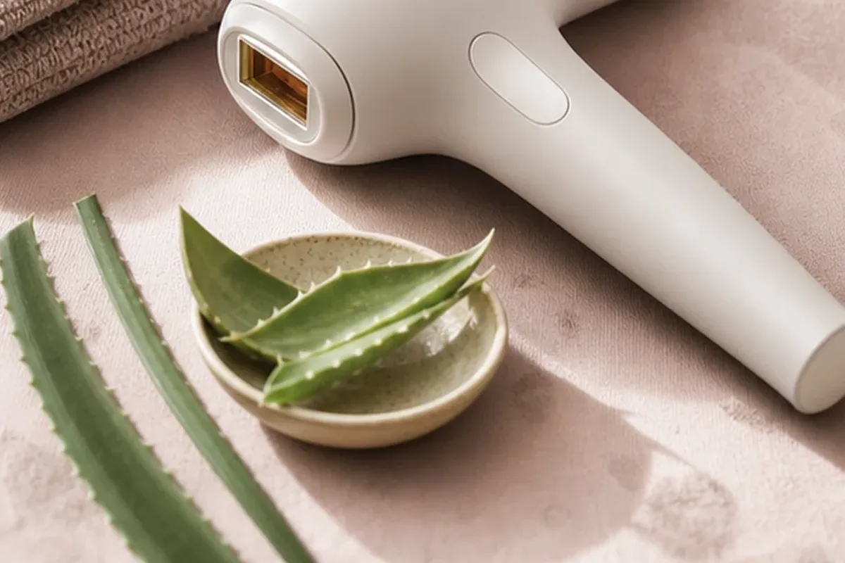 Hochwertige Beauty-Inszenierung zu Auswahlkriterien für Body-Trimmer für feine Haare