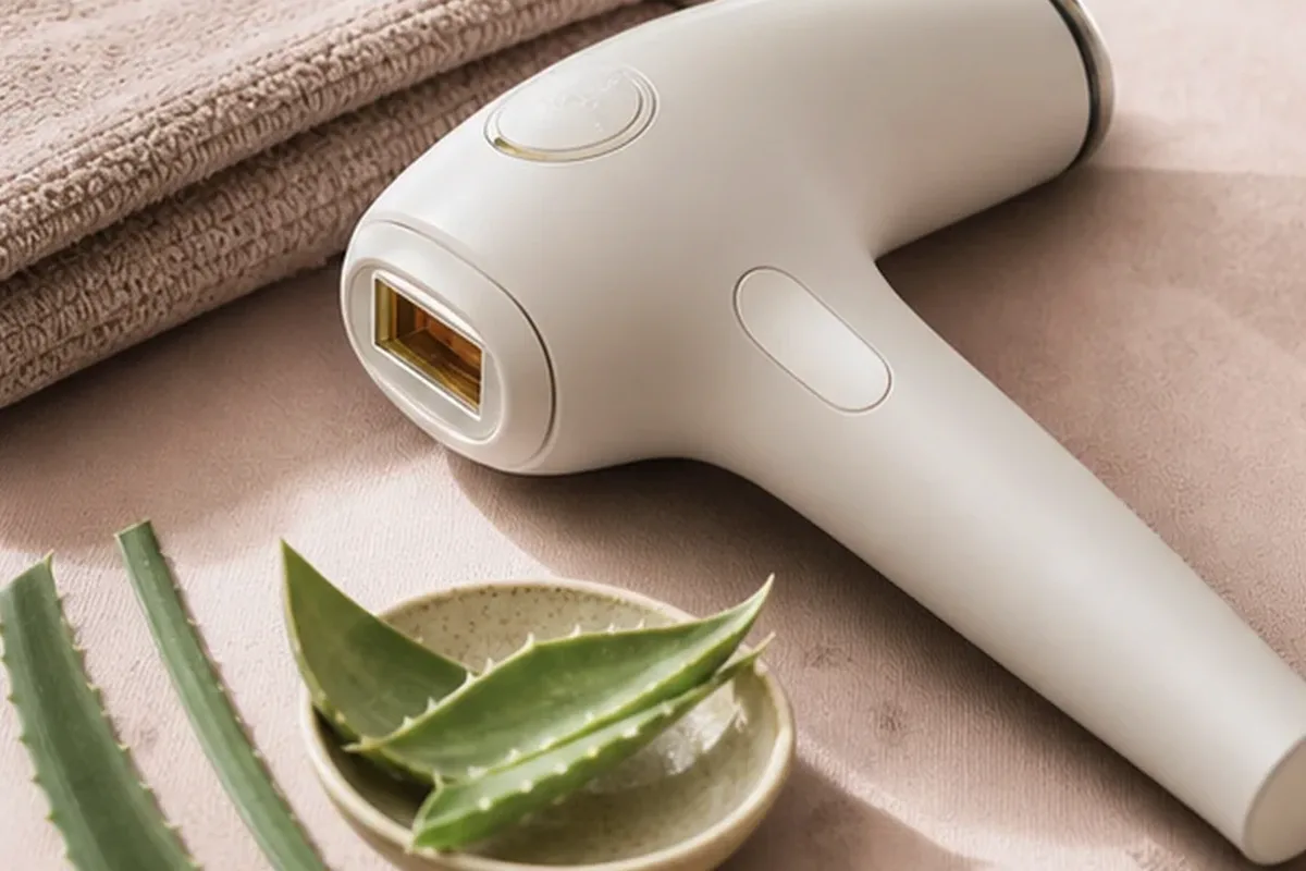 Redaktionelle Detailaufnahme zur Orientierung bei Sugaring-Paste bei Rasurbrand