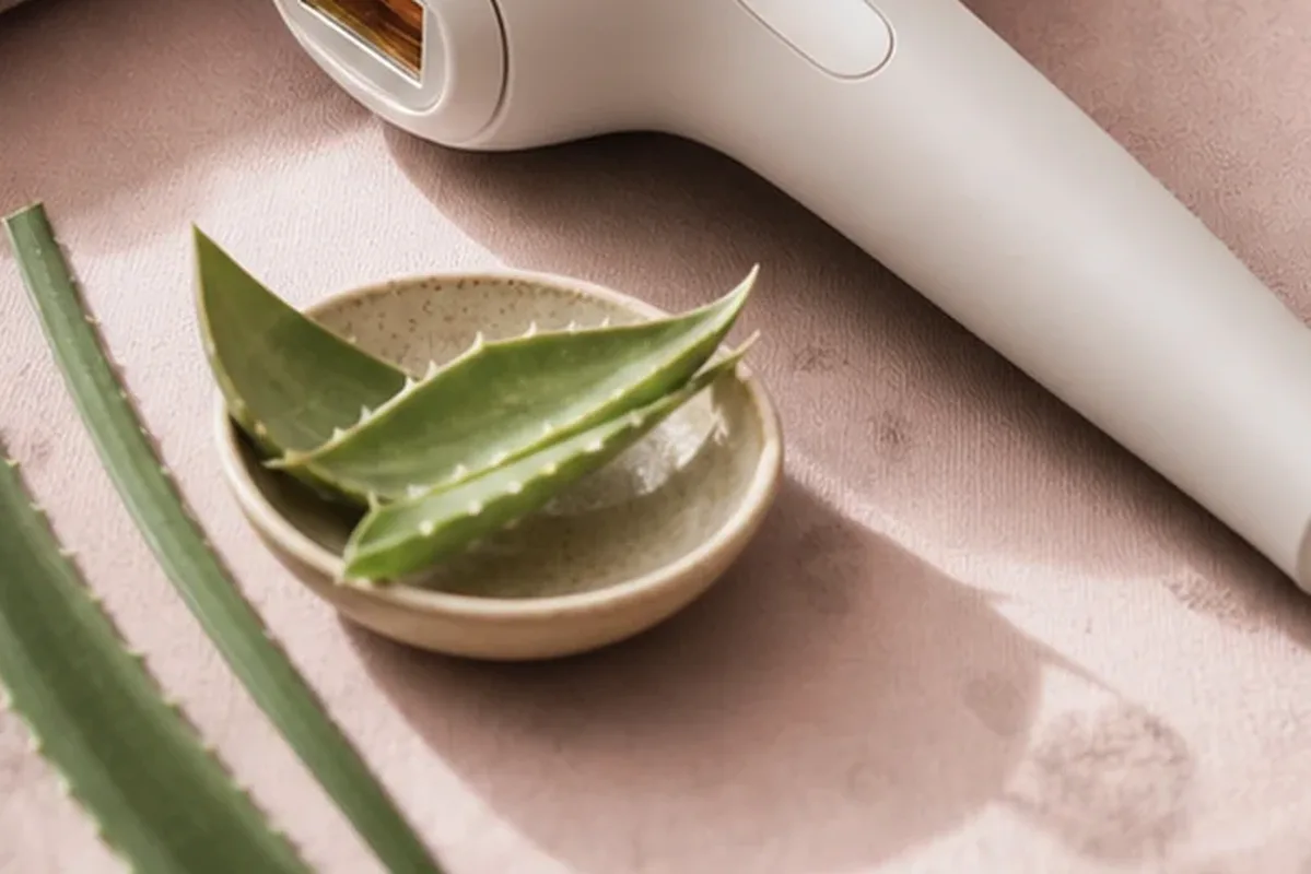 Redaktionelle Detailaufnahme zur Orientierung bei Massagegerät für empfindliche Haut