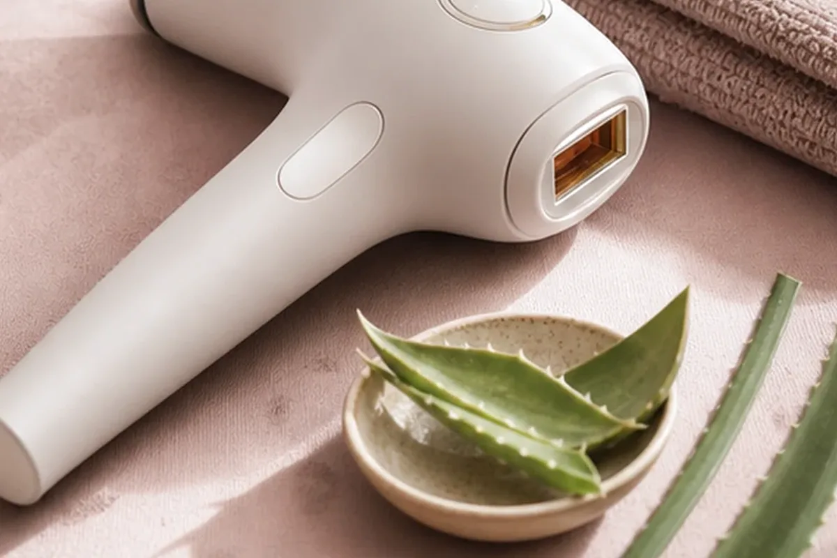 Redaktionelle Detailaufnahme zur Orientierung bei Waxing-Set für empfindliche Haut