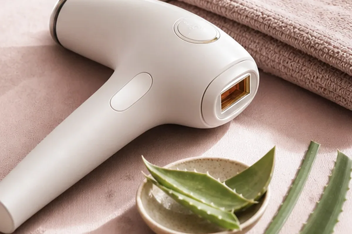 Hochwertige Beauty-Inszenierung zu Auswahlkriterien für Gesichtsrasierer für feine Haare