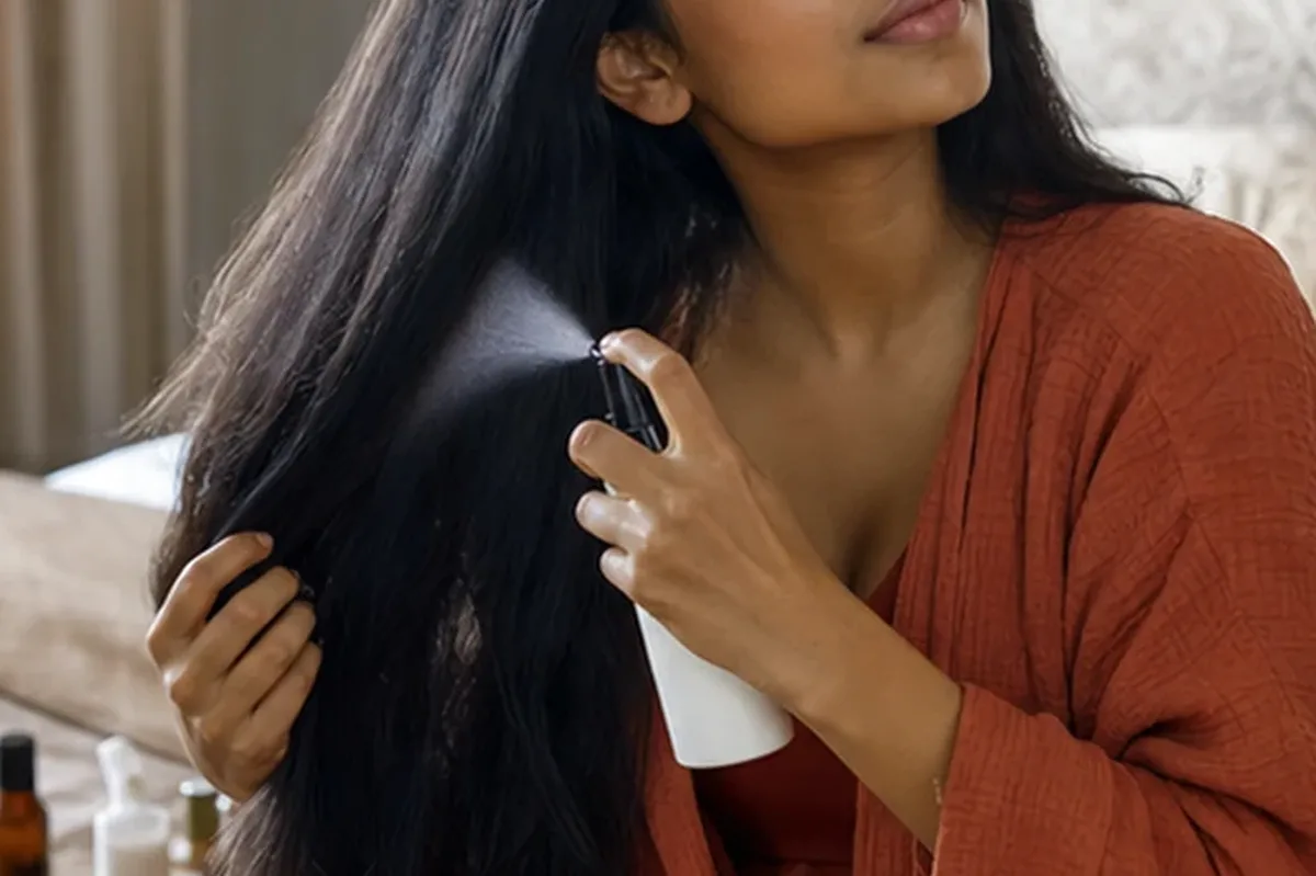 Redaktioneller Beauty-Moment zur Ausgangslage bei Silbershampoo für lockiges Haar