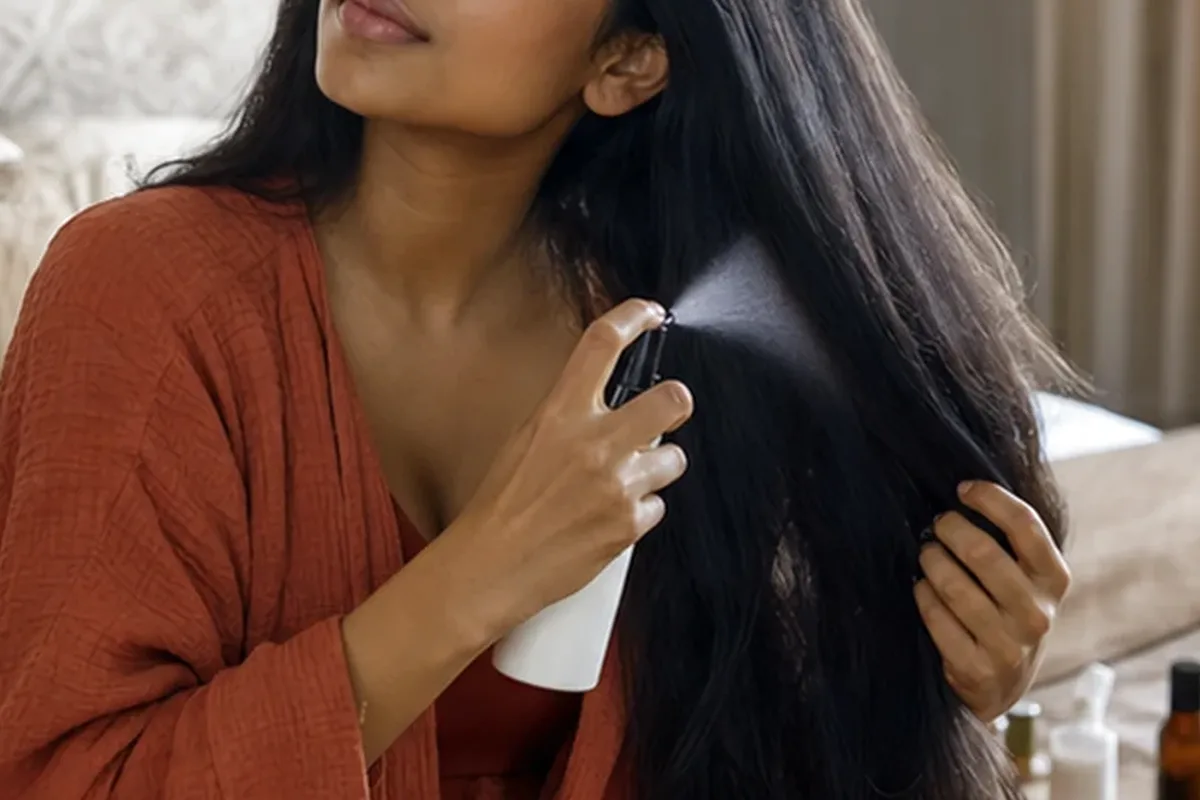 Redaktionelle Detailaufnahme zur Orientierung bei Conditioner für strapaziertes Haar
