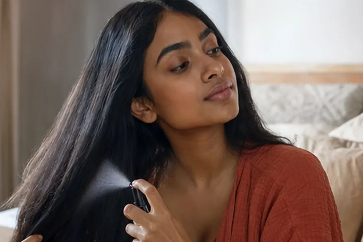 Redaktioneller Beauty-Moment zur Ausgangslage bei Anti-Frizz-Pflege für lockiges Haar