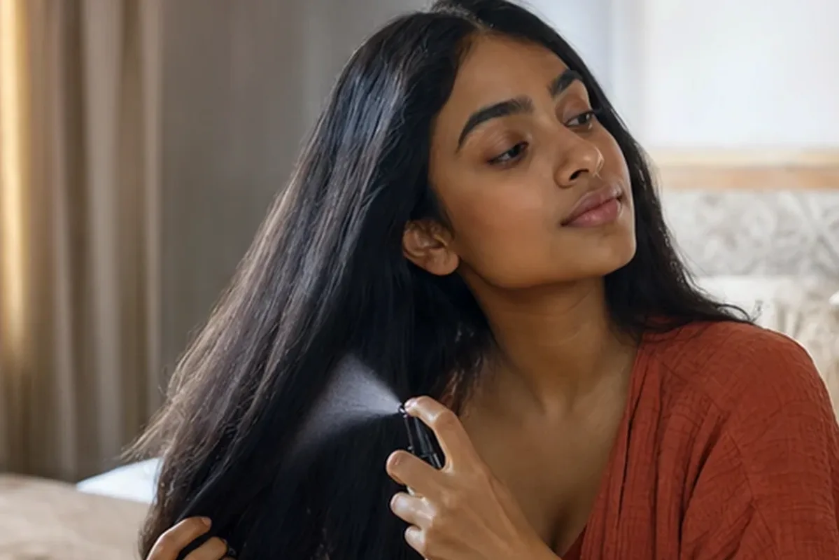Hochwertige Beauty-Inszenierung zu Auswahlkriterien für Haartrockner für trockenes Haar