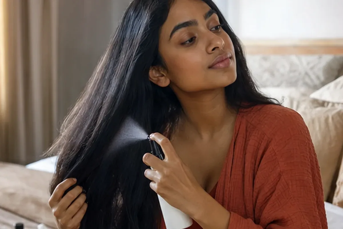 Authentische Beauty-Routine passend zum Thema Conditioner bei fettigem Ansatz