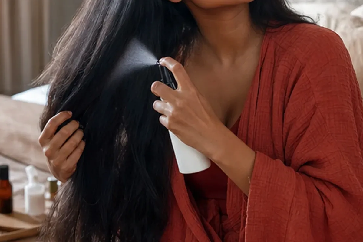 Authentische Beauty-Routine passend zum Thema Mildes Shampoo für empfindliche Kopfhaut