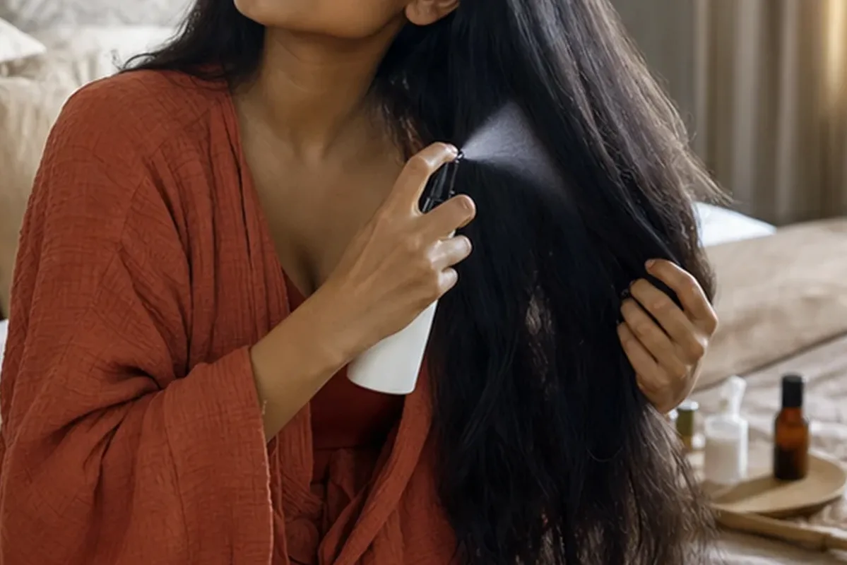 Redaktionelle Detailaufnahme zur Orientierung bei Hitzeschutz bei Frizz