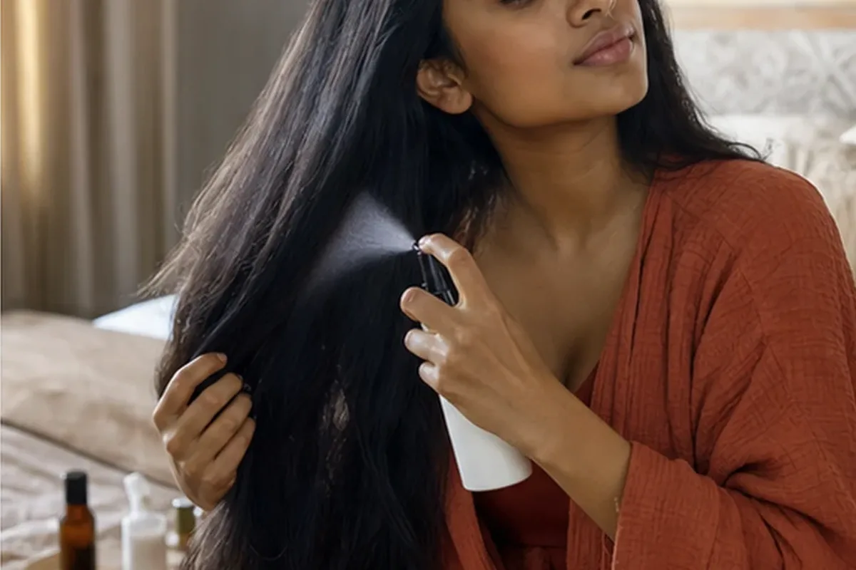 Redaktionelle Detailaufnahme zur Orientierung bei Lockencreme für feines Haar