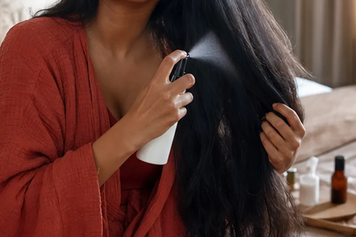 Redaktionelle Detailaufnahme zur Orientierung bei Haarbürste für lockiges Haar