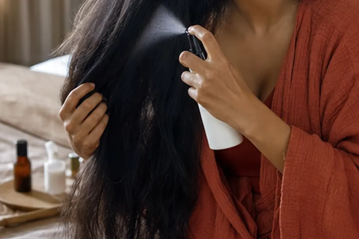 Redaktioneller Beauty-Moment zur Ausgangslage bei Haarbürste bei fettigem Ansatz