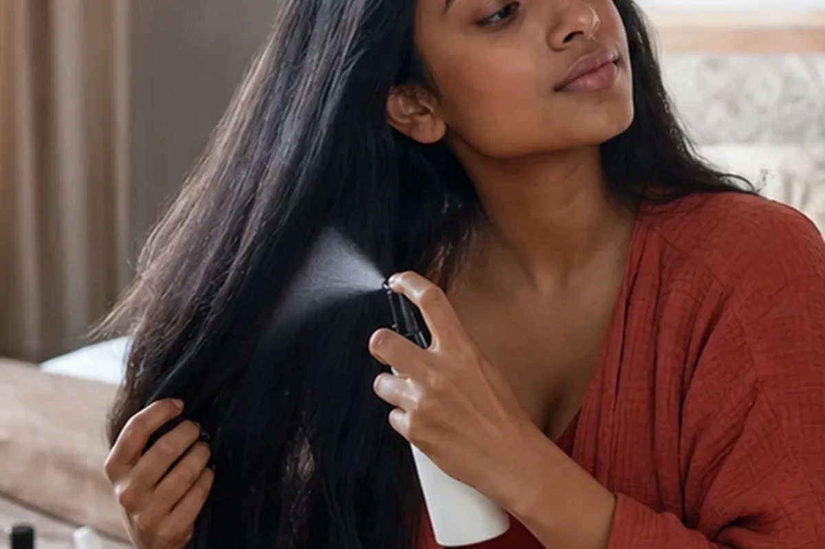 Redaktioneller Beauty-Moment zur Ausgangslage bei Trockenshampoo bei Haarbruch