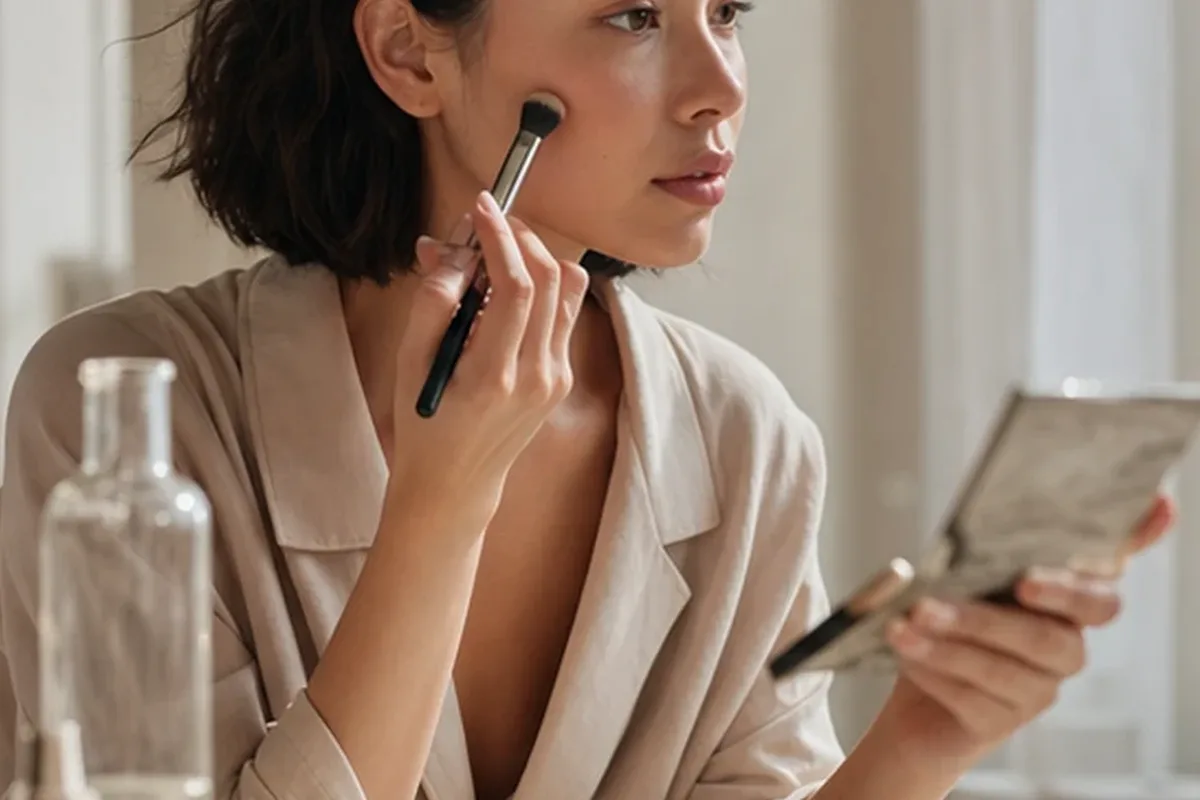 Redaktionelle Detailaufnahme zur Orientierung bei Lippenstift für reife Haut