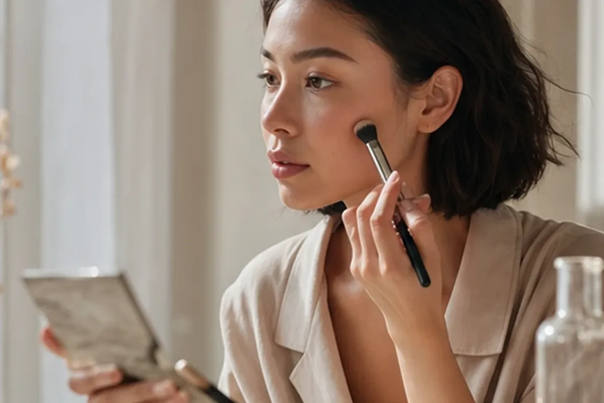 Hochwertige Beauty-Inszenierung zu Auswahlkriterien für Setting Spray für ölige Haut