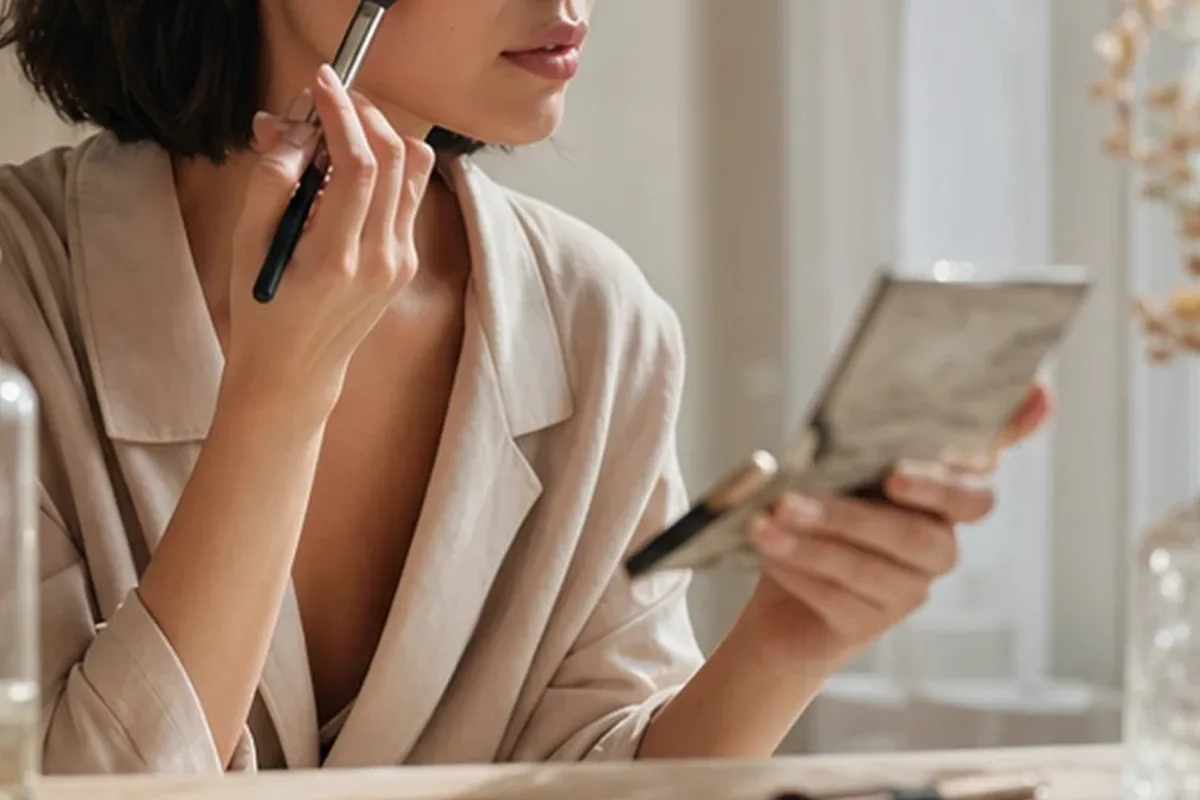 Authentische Beauty-Routine passend zum Thema Make-up
