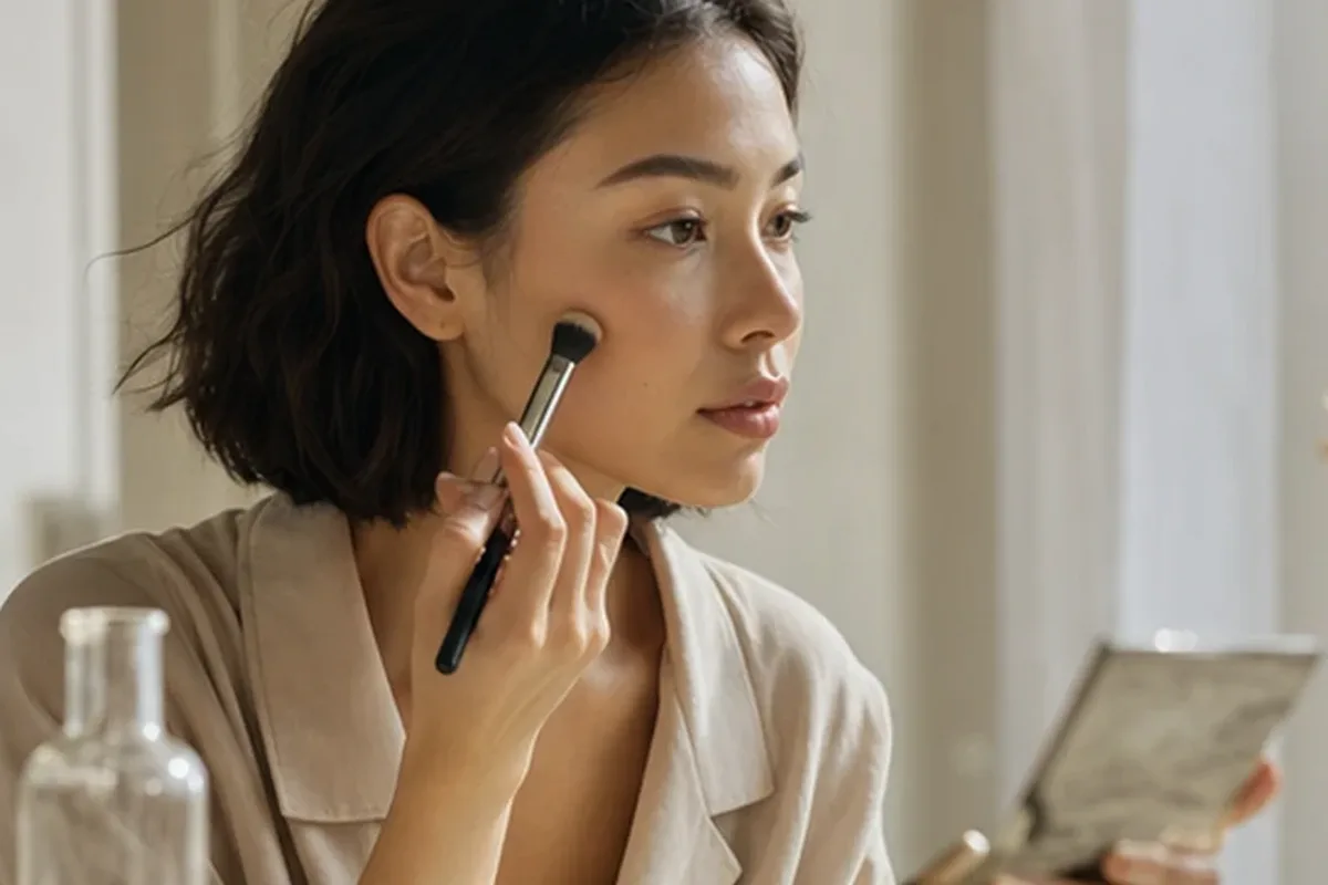 Authentische Beauty-Routine passend zum Thema Mascara für reife Haut