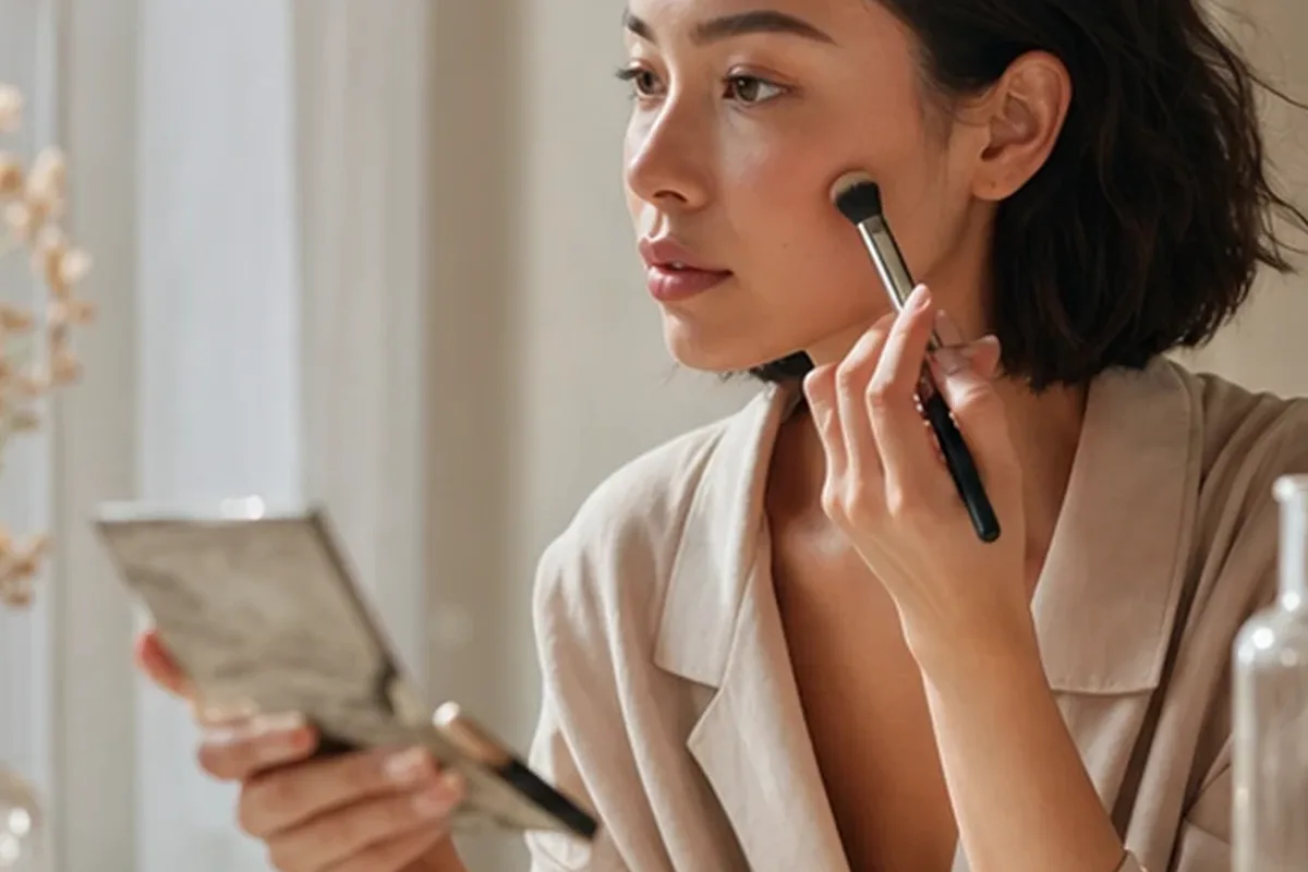 Emotionaler und authentischer Anwendungsmoment rund um Lip Tint für trockene Haut