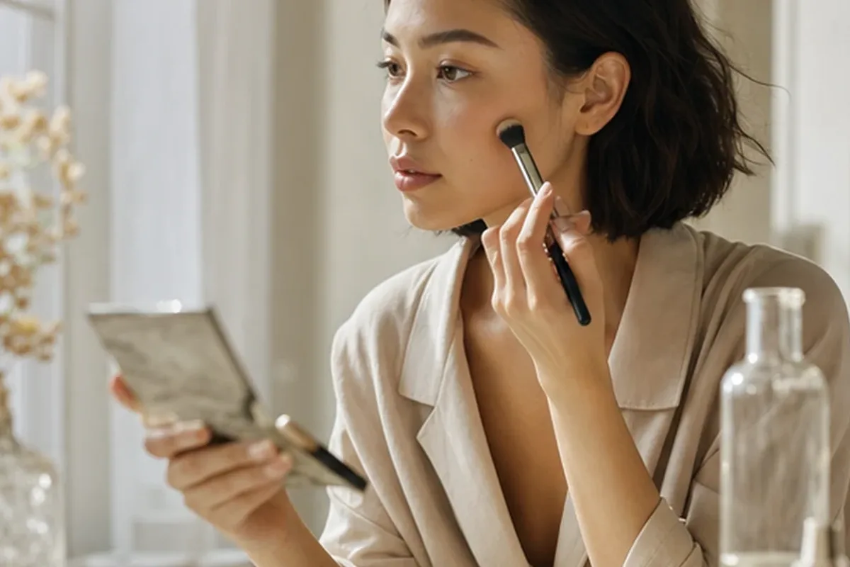 Authentischer Wohlfühlmoment passend zum Beauty-Thema Concealer für trockene Haut