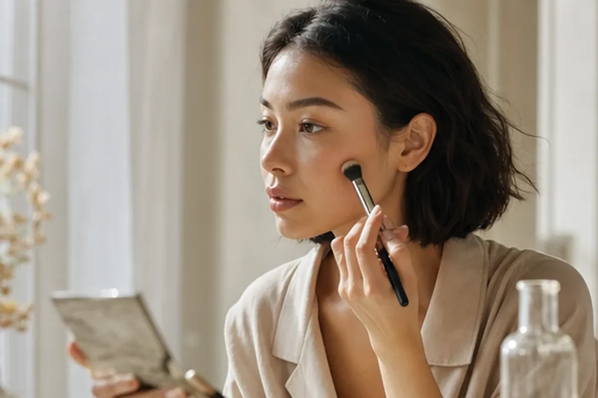 Redaktionelle Detailaufnahme zur Orientierung bei Concealer für langen Halt