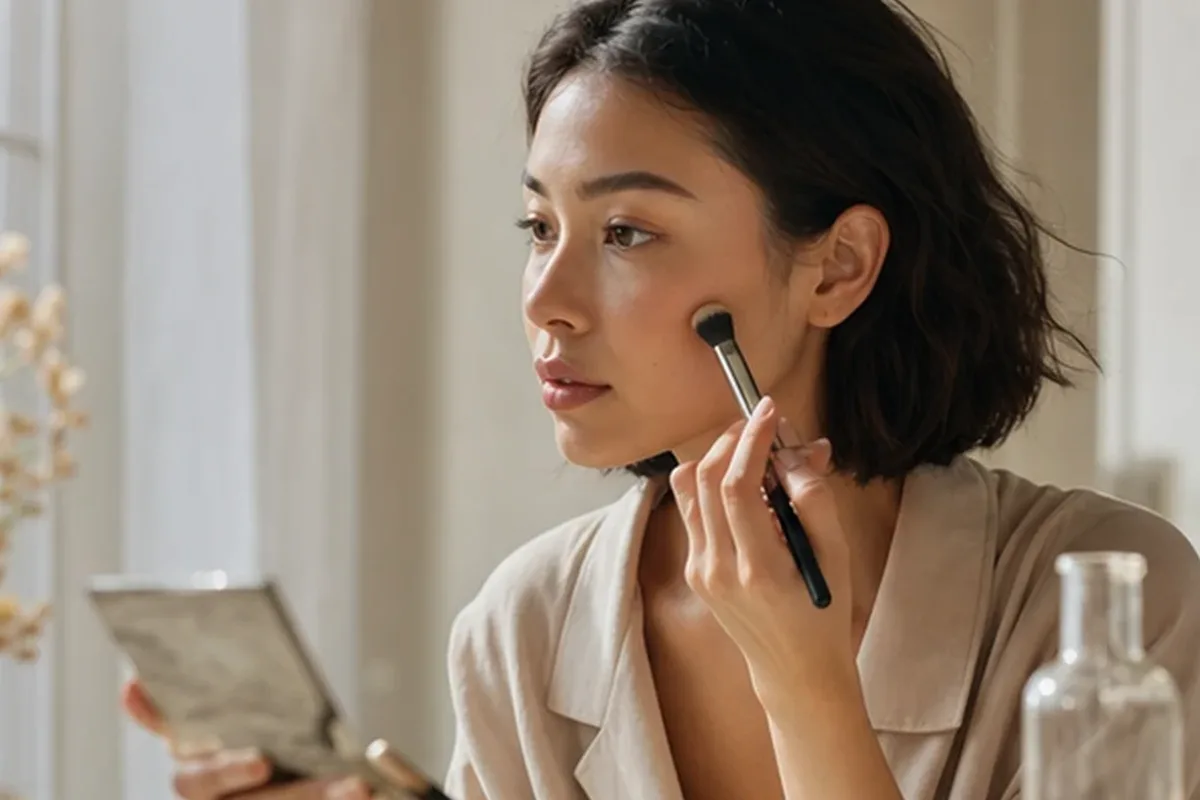 Emotionaler und authentischer Anwendungsmoment rund um Skin Tint bei Rötungen