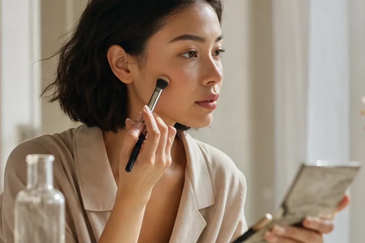 Redaktioneller Beauty-Moment zur Ausgangslage bei Primer für ölige Haut