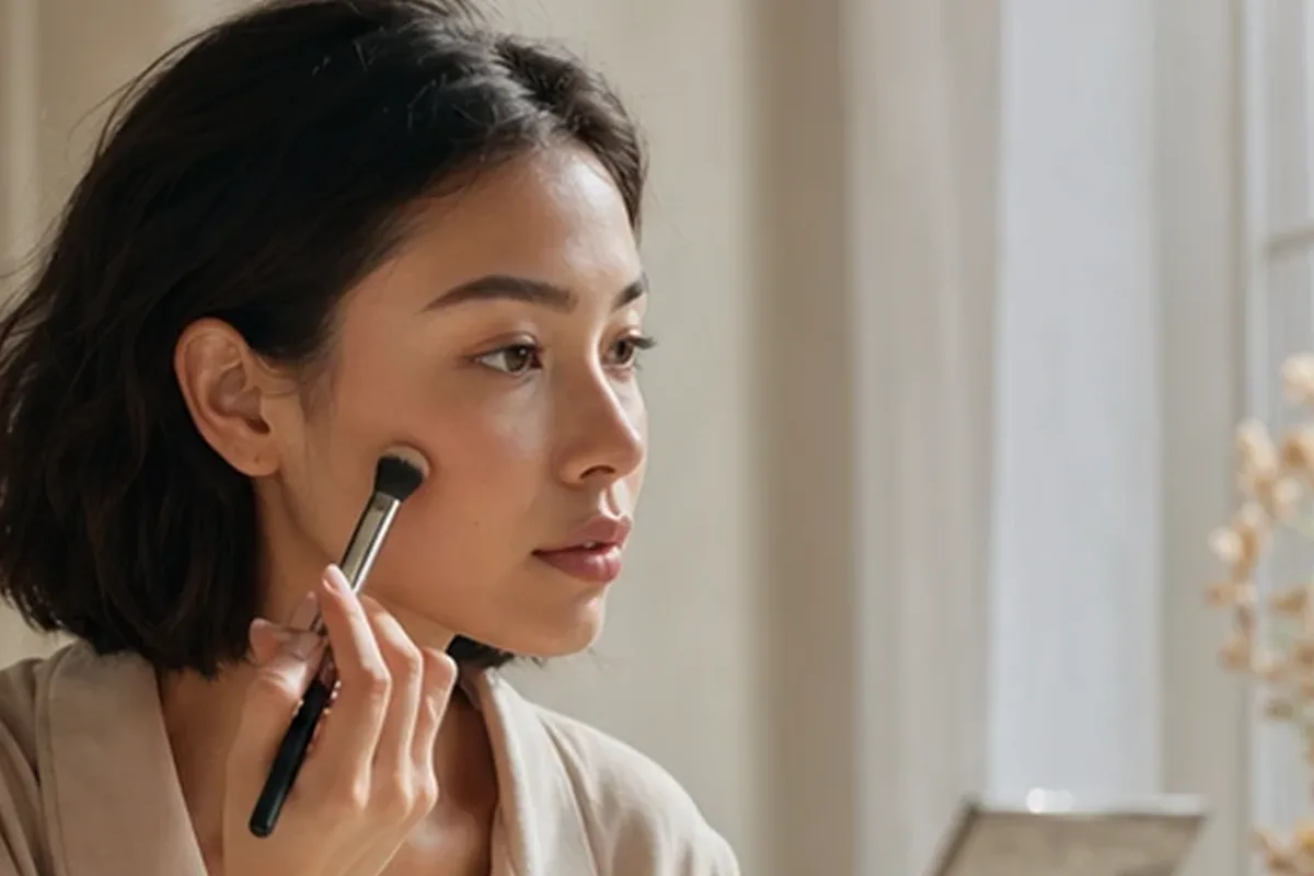 Emotionaler und authentischer Anwendungsmoment rund um Bronzer für einen natürlichen Look