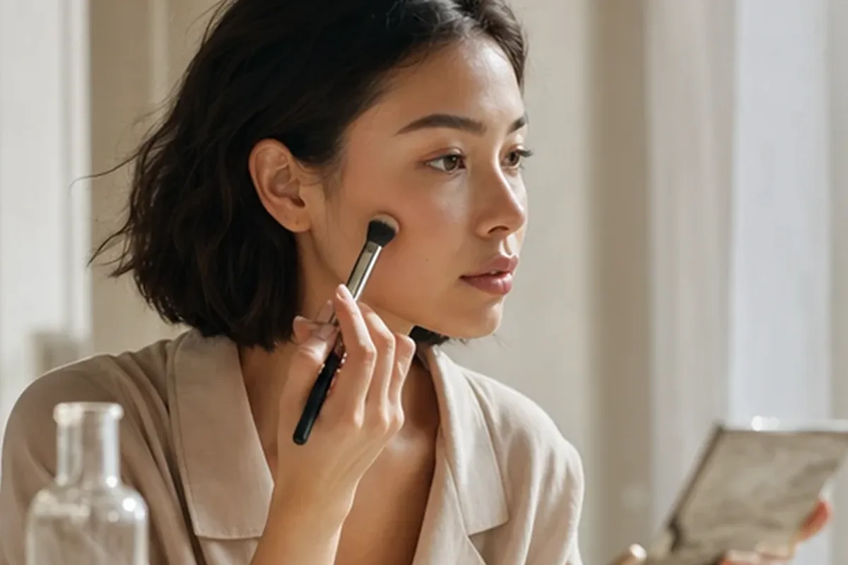 Authentische Beauty-Routine passend zum Thema Rouge für einen natürlichen Look