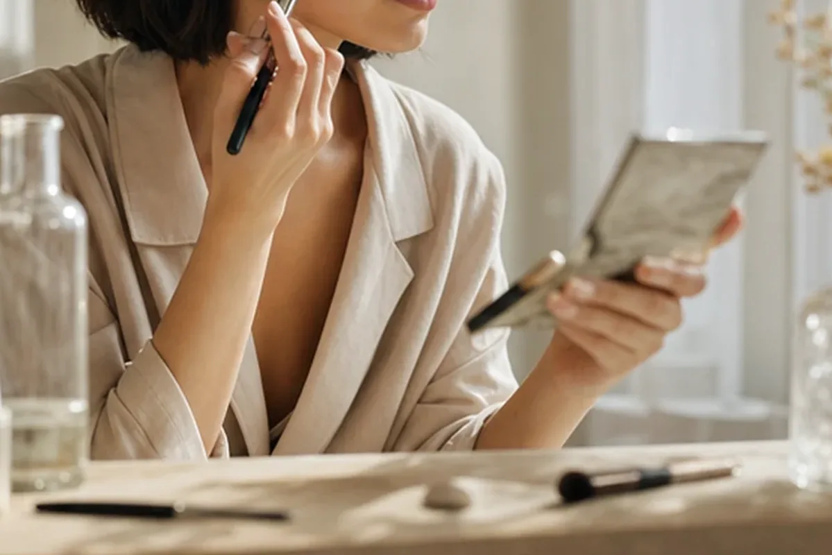 Hochwertige Beauty-Inszenierung zu Auswahlkriterien für Eyeliner für reife Haut