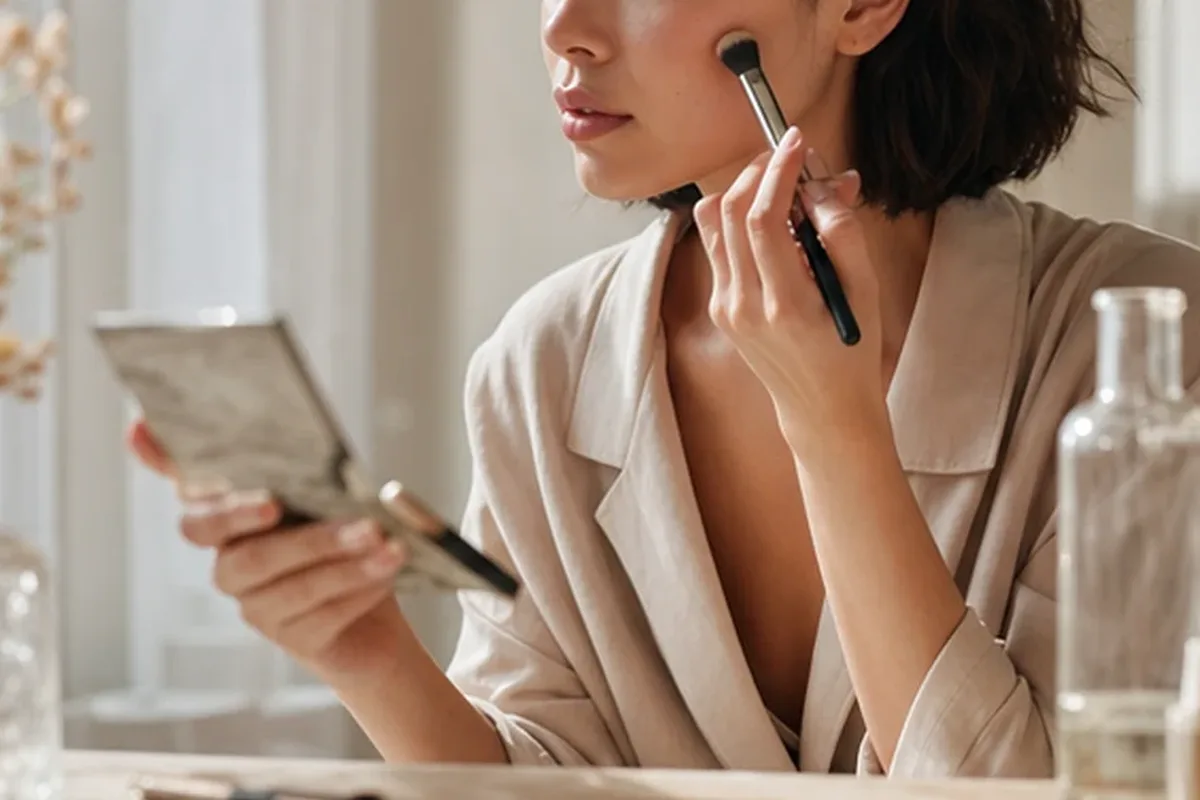 Redaktioneller Beauty-Moment zur Ausgangslage bei Rouge für langen Halt
