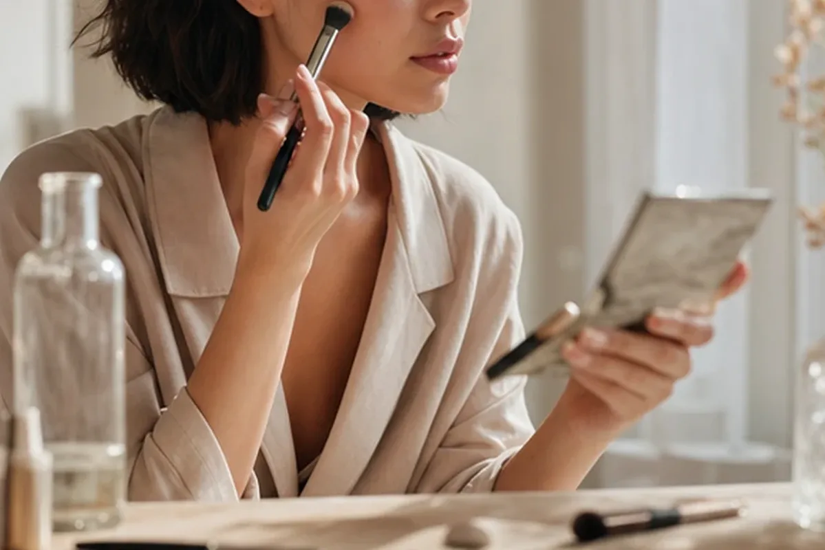 Redaktionelle Detailaufnahme zur Orientierung bei Concealer bei Rötungen