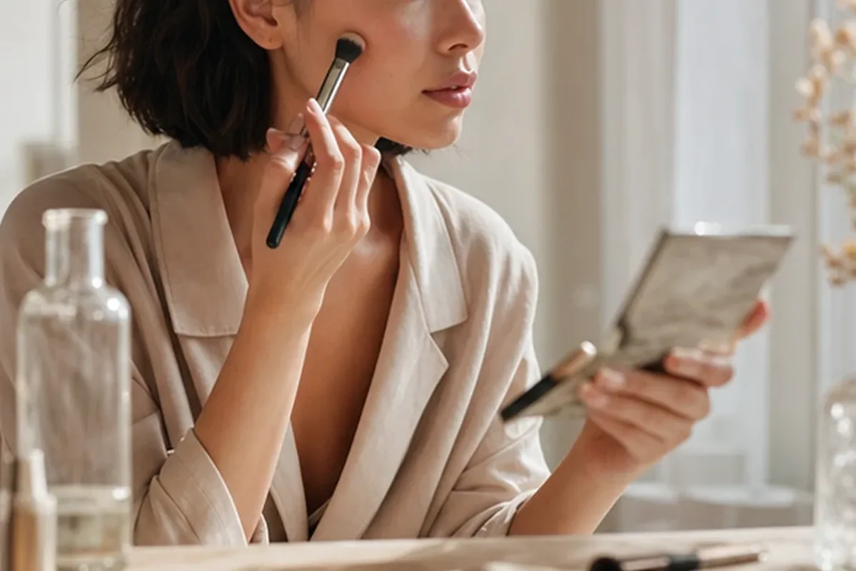 Redaktioneller Beauty-Moment zur Ausgangslage bei Foundation bei Rötungen