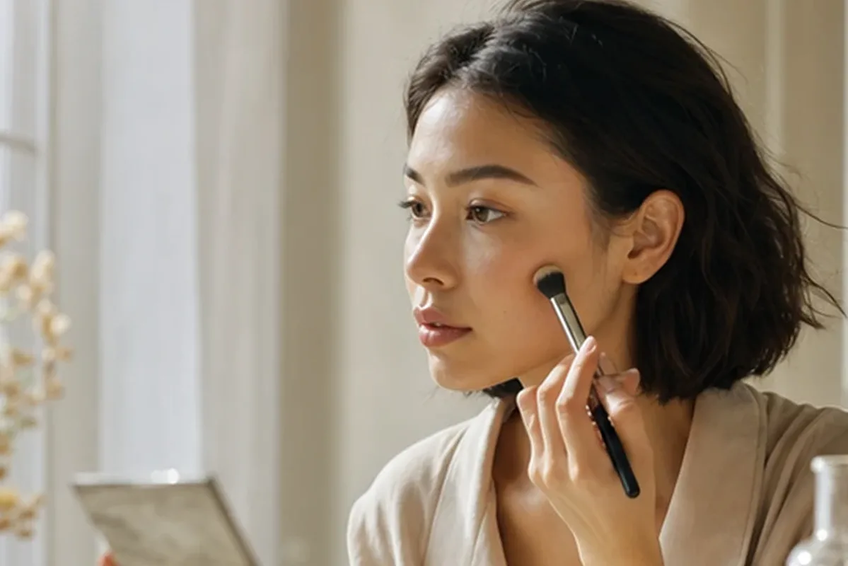 Authentische Beauty-Routine passend zum Thema Mascara für reife Haut