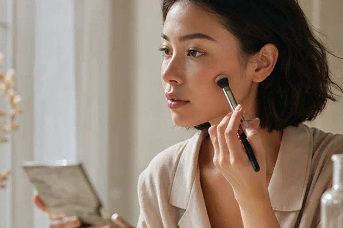 Authentische Beauty-Routine passend zum Thema Mascara für reife Haut