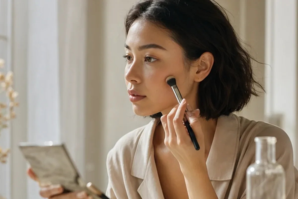 Redaktioneller Beauty-Moment zur Ausgangslage bei Setting Spray bei Rötungen