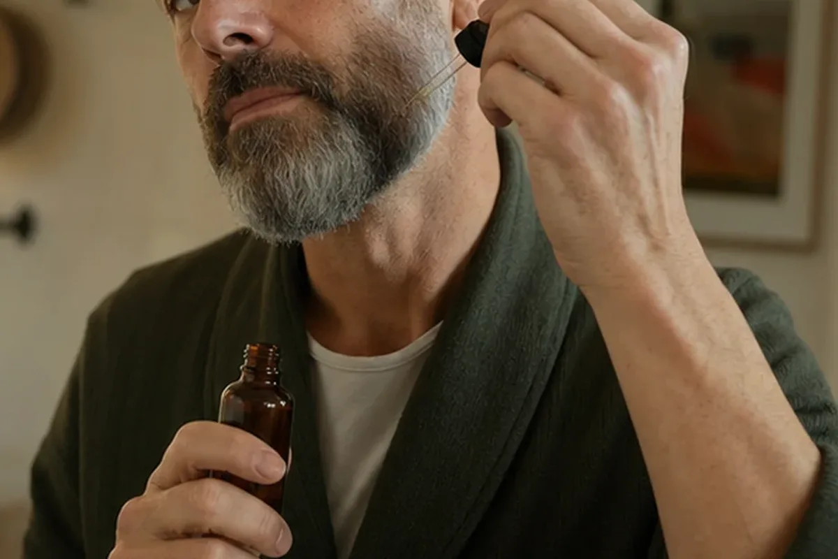 Authentische Beauty-Routine passend zum Thema Männer-Shampoo für trockene Haut