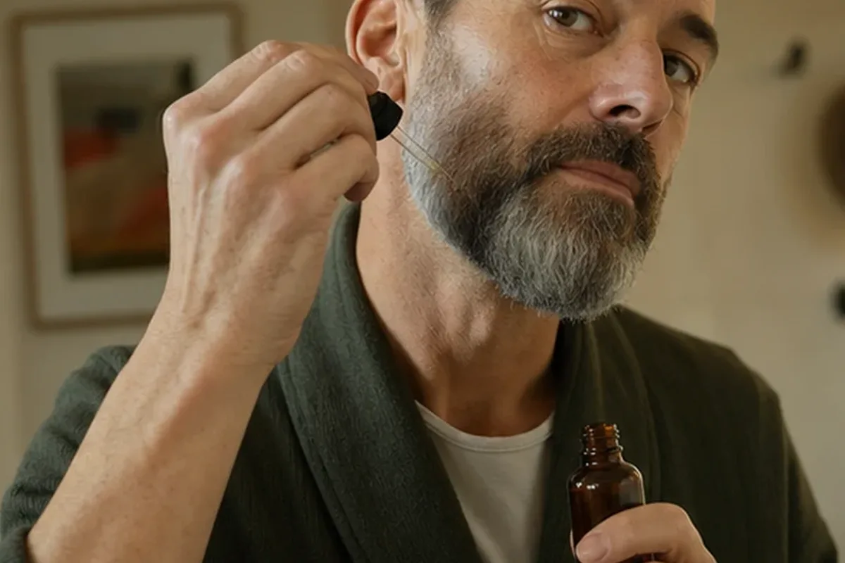 Emotionaler und authentischer Anwendungsmoment rund um After Shave für empfindliche Haut