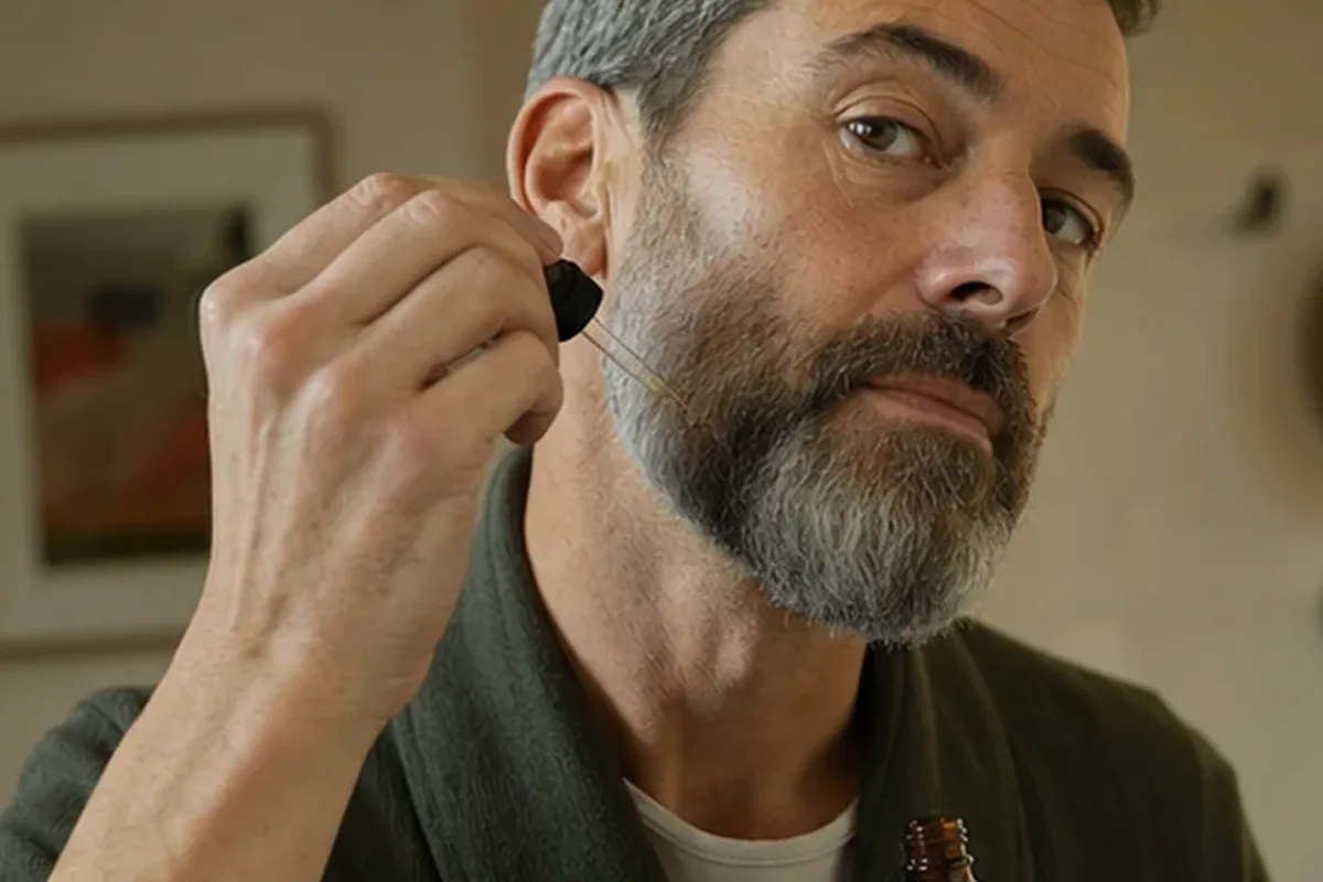 Authentischer Wohlfühlmoment passend zum Beauty-Thema After Shave bei Rasurbrand