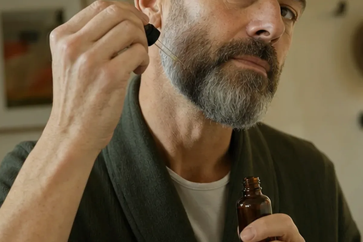 Emotionaler und authentischer Anwendungsmoment rund um Männer-Deodorant bei wenig Zeit