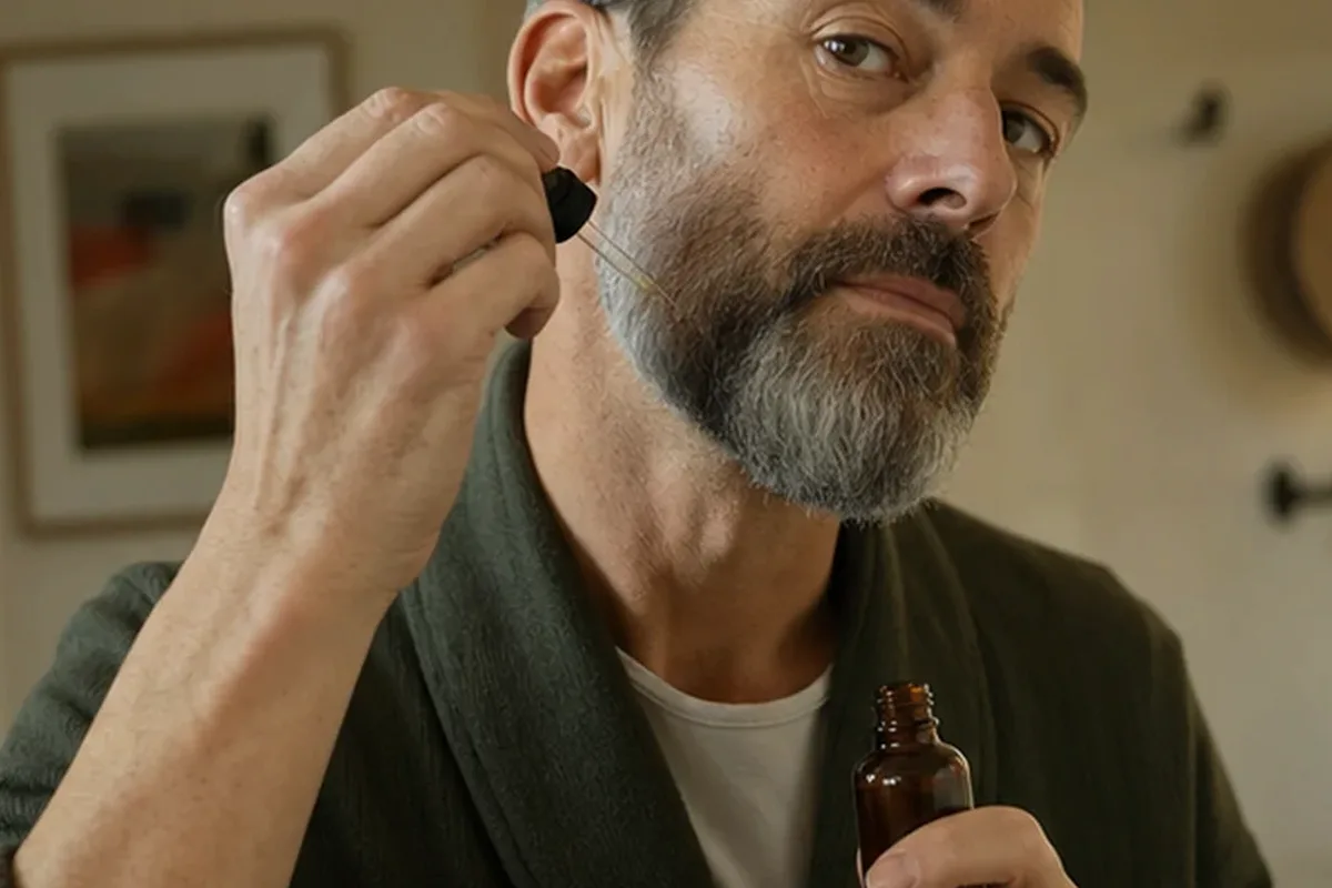 Authentische Beauty-Routine passend zum Thema Männer-Körperpflege bei Rasurbrand