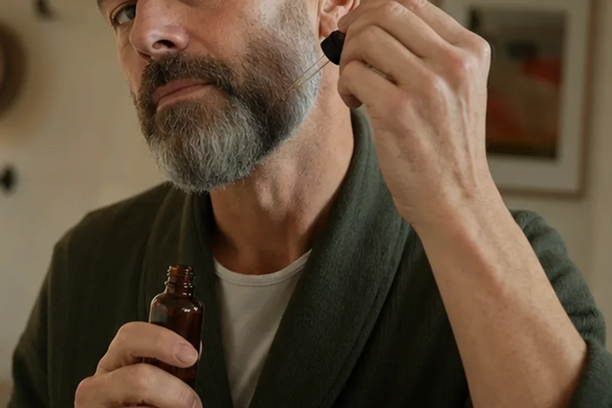 Authentischer Wohlfühlmoment passend zum Beauty-Thema Männer-Sonnenschutz für fettige Haut