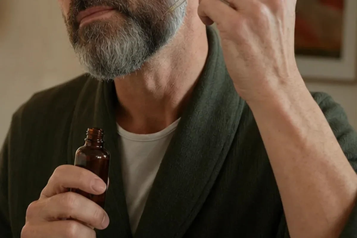 Emotionaler und authentischer Anwendungsmoment rund um After Shave für Pflege-Einsteiger
