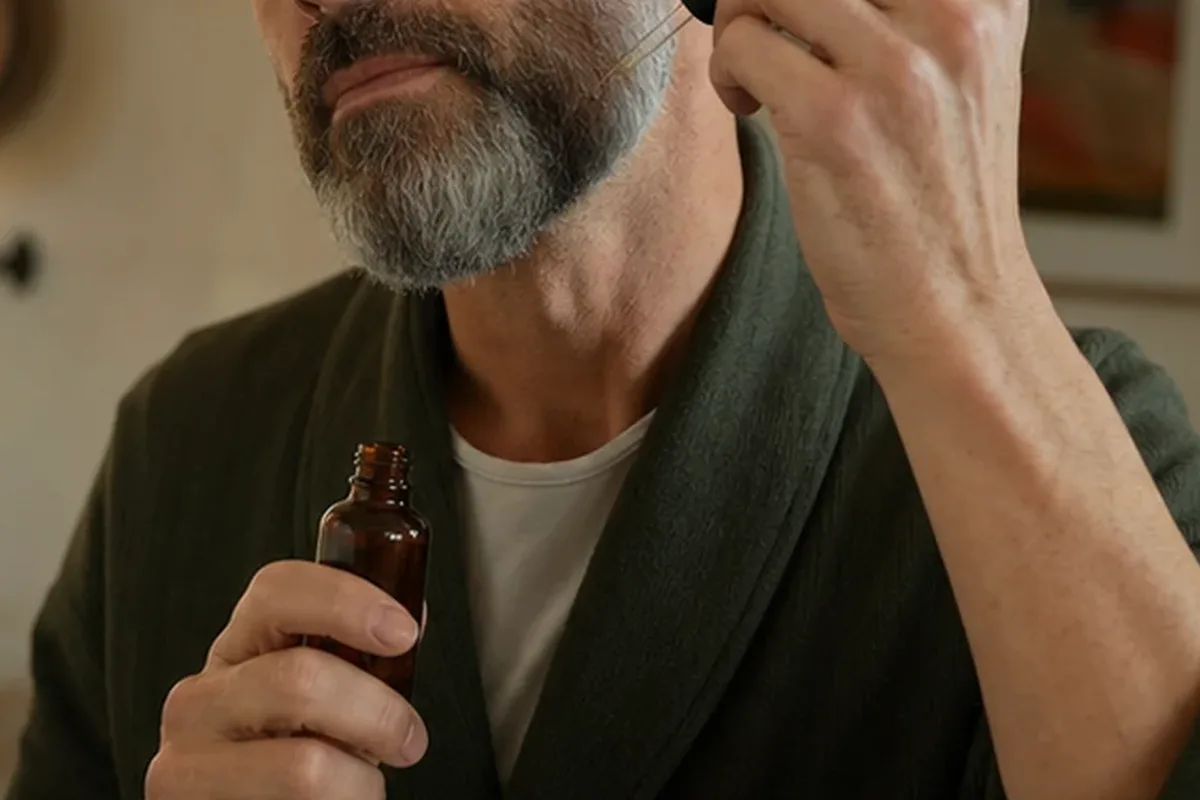 Authentische Beauty-Routine passend zum Thema Bartshampoo für einen dichten Bart