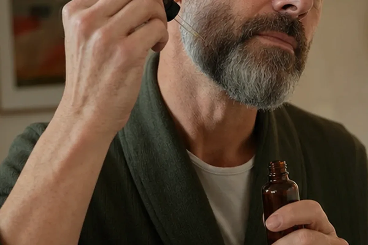 Authentischer Wohlfühlmoment passend zum Beauty-Thema Kopfhautpflege für trockene Haut